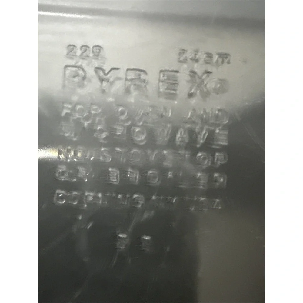Vintage Pyrex # 229 Clear Glass‎ Deep Dish 9.5